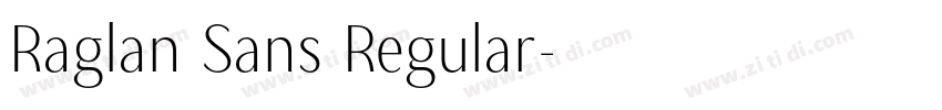 Raglan Sans Regular字体转换